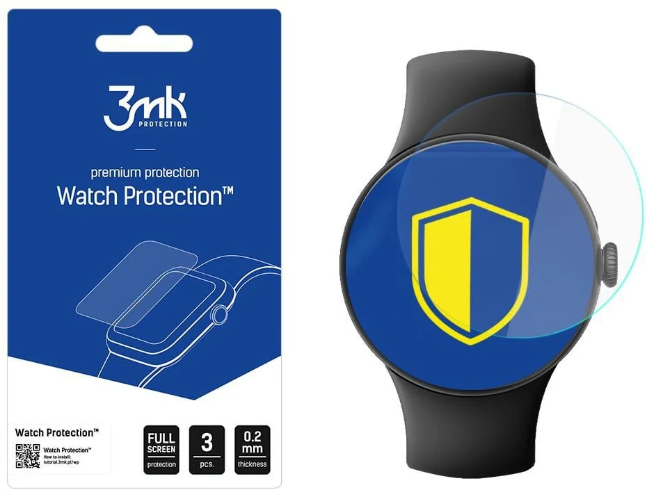 3Mk apsauga „Google Pixel Watch 3 XL“ – 3mk laikrodžio apsauga ARC