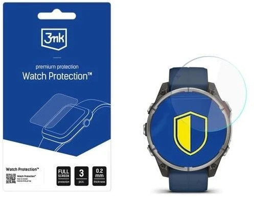 3Mk „Garmin quatix 8“ – 47 mm – 3 mk laikrodžio apsauga su „FlexibleGlass“