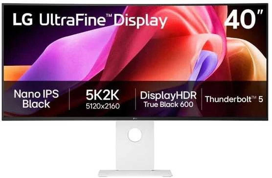 Monitorius „LG UltraFine 40U990A-W“ – 5K2K | Nano IPS juodas | „Thunderbolt 5“ | HDR 600