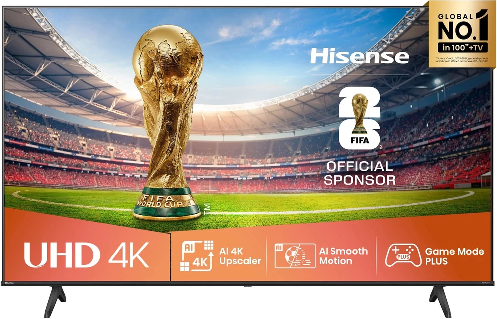 „Hisense UHD“ išmanusis televizorius | 43A6Q | 43" | Išmanusis televizorius | VIDAA OS | UHD | Juodas