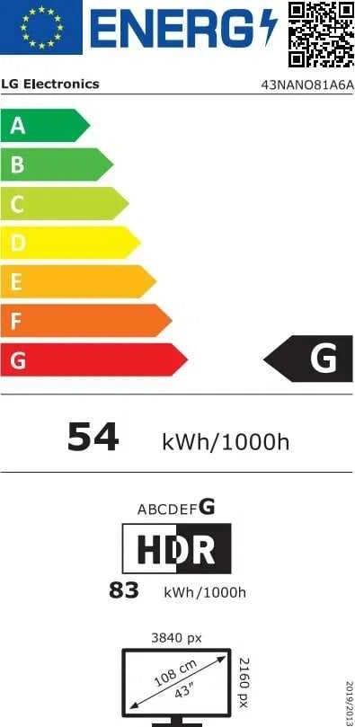 LG NanoCell AI 43NANO81A6A 109,2 cm (43") 4K Ultra HD išmanusis televizorius „Wi-Fi Judas“