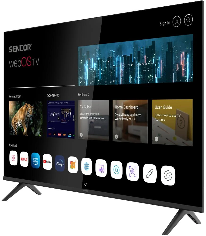 Televizorius SLE 43FS803B WEBOS SMART TV SENCOR