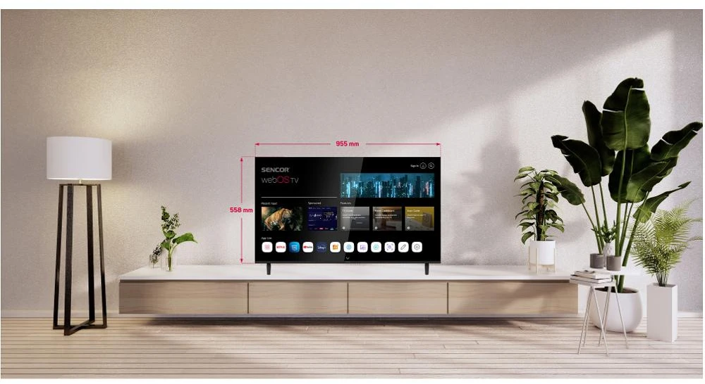 Televizorius SLE 43FS803B WEBOS SMART TV SENCOR