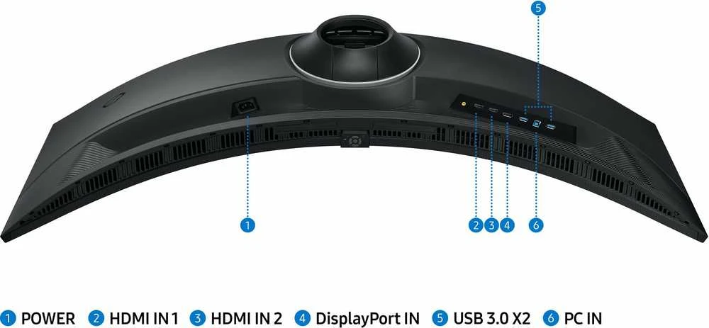 Monitorius - Samsung G95C 49" Dual QHD LED Juodas