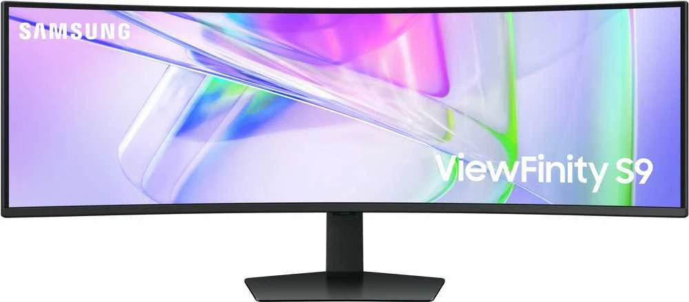 Monitorius - Samsung ViewFinity S9 S49C950UAU 49", Lenktas, Dual QHD, KVM, Juodas