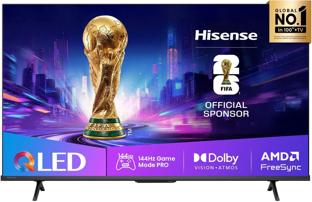 Televizorius HISENSE 50E7Q PRO 50" QLED 4K VidaaOS 144Hz Dolby Atmos