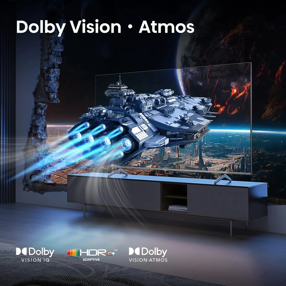 Televizorius HISENSE 50E7Q PRO 50" QLED 4K VidaaOS 144Hz Dolby Atmos