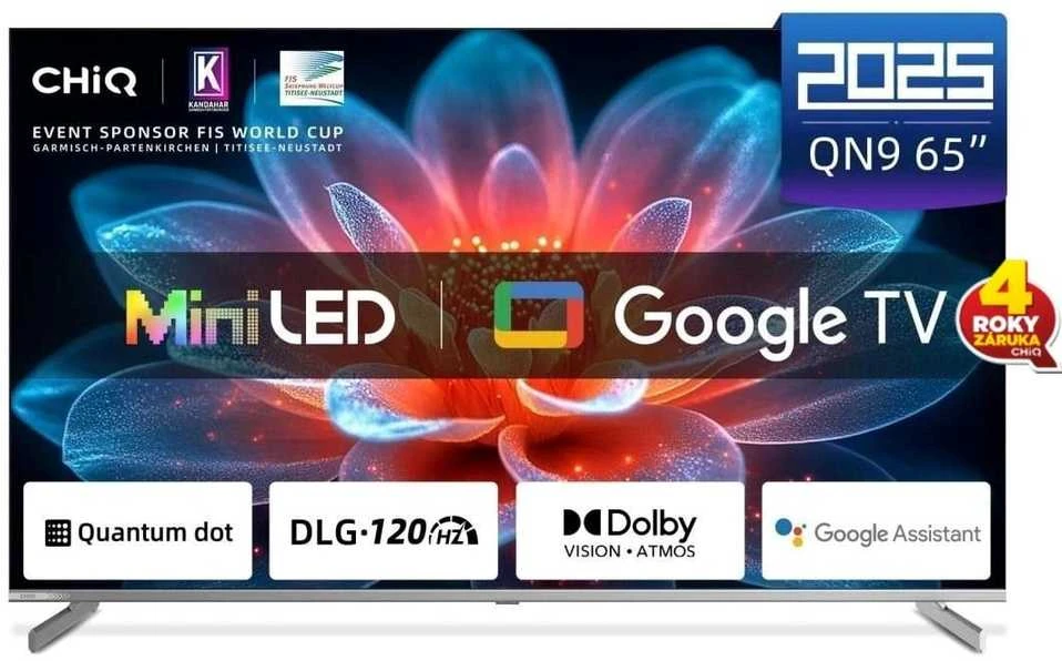 Televizorius CHiQ M65QN9V TV 65", UHD MiniLED Google TV DLG 120 Hz