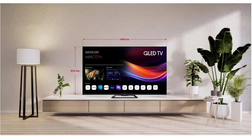 Televizorius SLE 65Q871B Q-SERIES WEBOS TV SENCOR