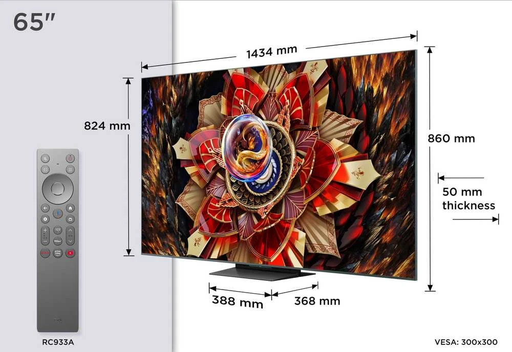 Televizorius TCL 65C9K MiniLED