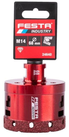 68 mm M14 deimantinė kiaurymių pjūklas, FESTA INDUSTRY