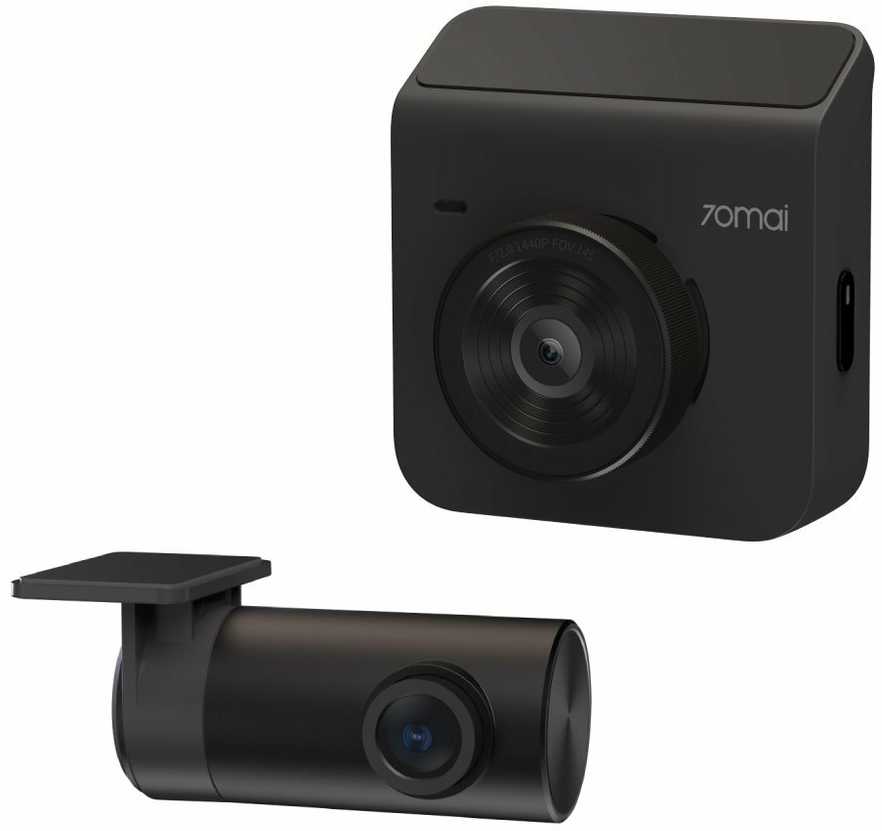 70mail Dash Cam A400 QHD + Rear Cam RC09 Set Pilkas