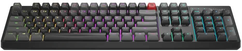Nezatříděno A4tech Bloody B230N, su pašvietimu herní klaviatūra, USB, CZ, juoda