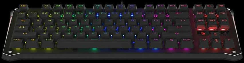 Mechaninė klaviatūra A4Tech BLOODY B930 RGB (LK LIBRA Oranžinis SWITCH)