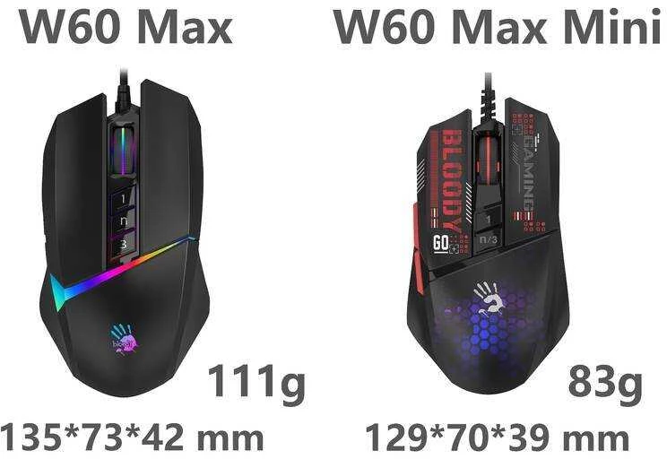 Pelė A4Tech W60 Max Mini