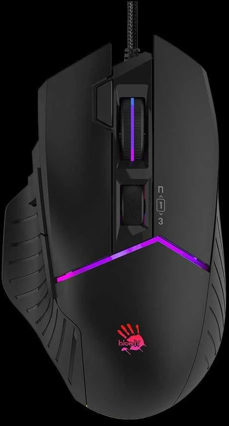 A4tech Bloody Pelė W95 Max aktyvuota, apšviesta žaidimų pelė, 12000 DPI, USB, juoda