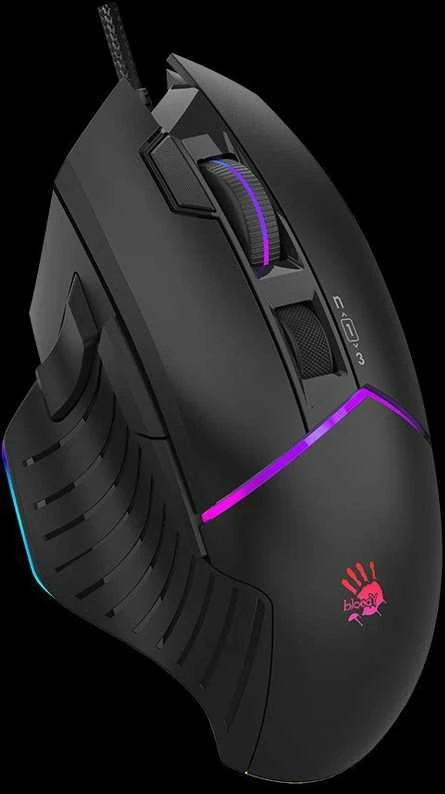 A4tech Bloody Pelė W95 Max aktyvuota, apšviesta žaidimų pelė, 12000 DPI, USB, juoda