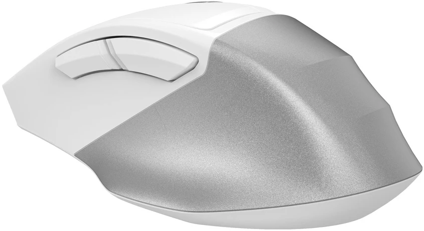 Pelė A4Tech FB45CS Air2 FStyler, belaidė tyli biuro pelė, BT+2.4GHz, balta
