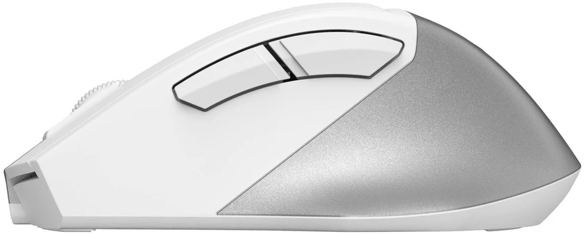 Pelė A4Tech FB45CS Air2 FStyler, belaidė tyli biuro pelė, BT+2.4GHz, balta