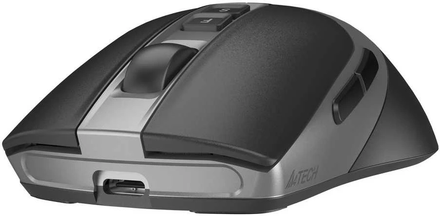 Pelė A4Tech FB50C Plus FStyler, belaidė pelė biurowa, BT+2,4GHz, juoda