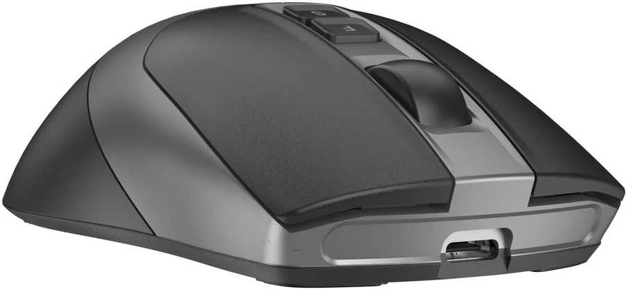 Pelė A4Tech FB50C Plus FStyler, belaidė pelė biurowa, BT+2,4GHz, juoda