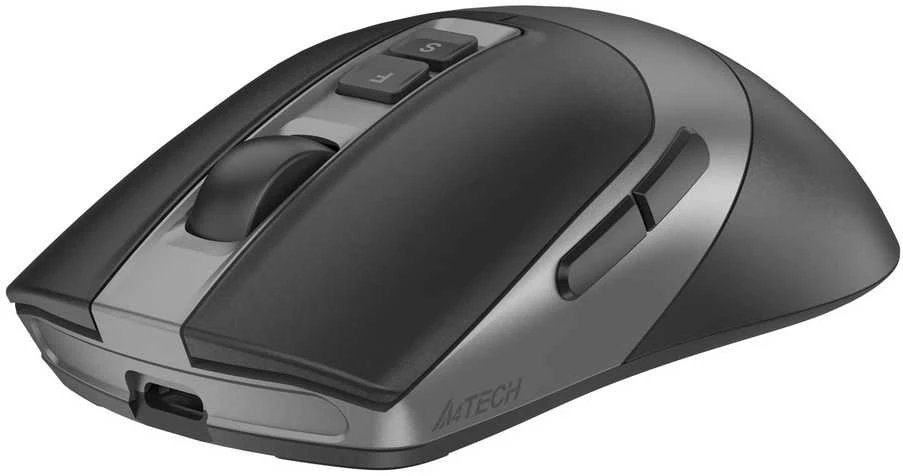 Pelė A4Tech FB50C Plus FStyler, belaidė pelė biurowa, BT+2,4GHz, juoda