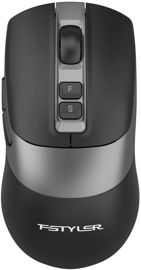 Pelė A4Tech FB50CS Plus FStyler, belaidė cicha biurowa pelė, BT+2,4GHz, juoda