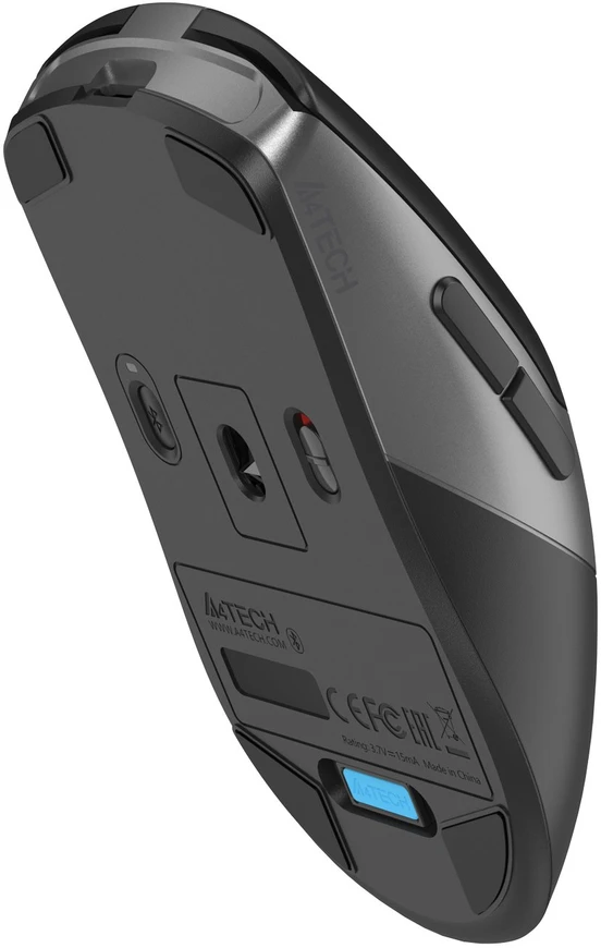 Pelė A4Tech FB50CS Plus FStyler, belaidė cicha biurowa pelė, BT+2,4GHz, juoda
