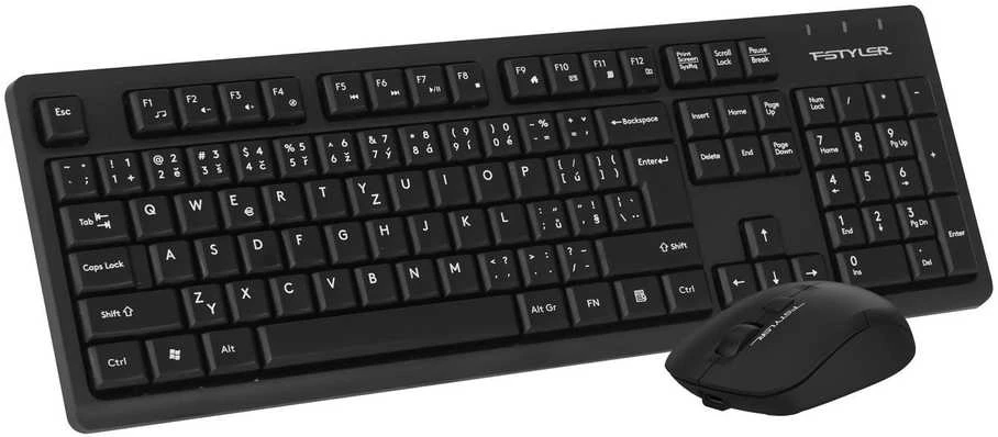 Klaviatūra ir pelė A4Tech FG1200 FStyler belaidis 2.4G Juodas (FG1200-BK)