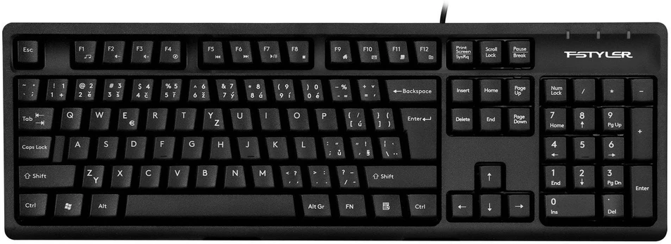 Klaviatūra A4Tech FKS12 (FKS12-BK)