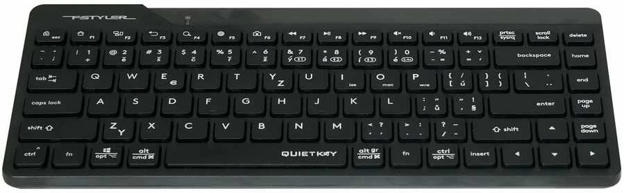 A4tech FStyler FBK22 AS, Wireless Dual mode Bluetooth+2.4G klaviatūra, CZ, juodas