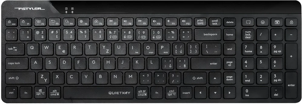 Klaviatūra A4Tech FStyler FBK23 AS (FBK23AS-BK)