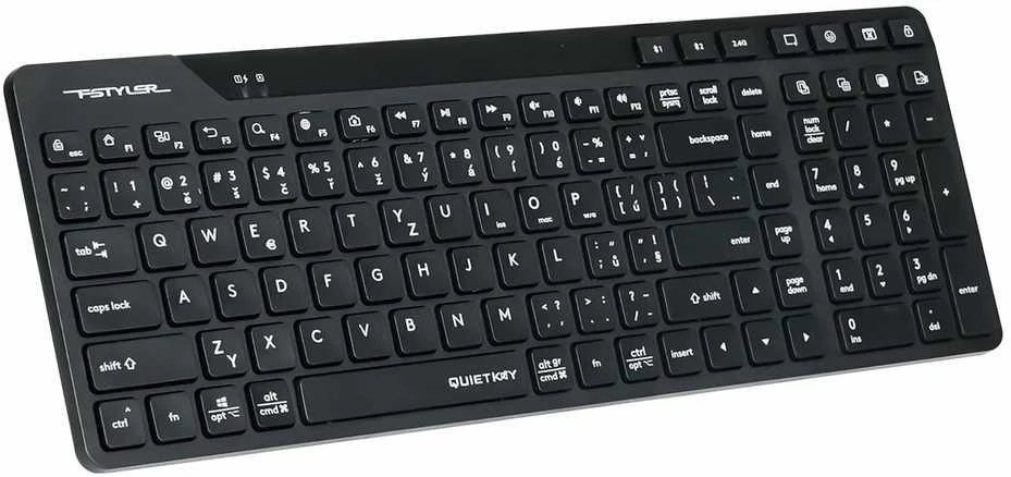 A4Tech Fstyler klaviatūra FBK27CAS, nespaudžianti, 96 % naudojama.