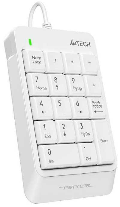 A4Tech FStyler FK13P klaviatūra skaičių, su laidu (USB) balta