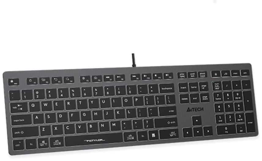 A4tech Klaviatūra FX60, Šviečianti spalva, USB, CZ, pjūklas
