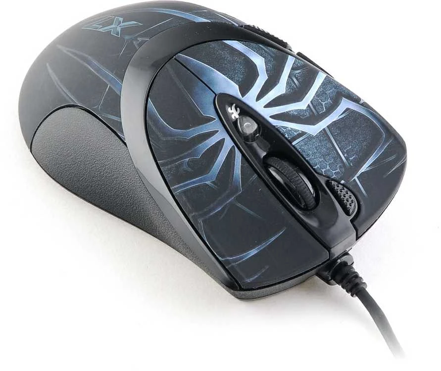 A4tech XL-747H, žaidimų pelė, ANTI-VIBRATE, 3600DPI, mėlynojo voro tema