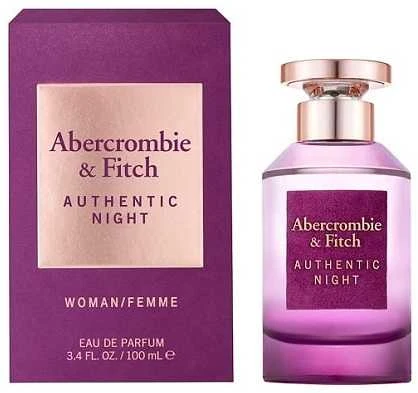 Abercrombie & Fitch Authentic Night Women EDP parfumuotas vanduo moterims, 100 ml