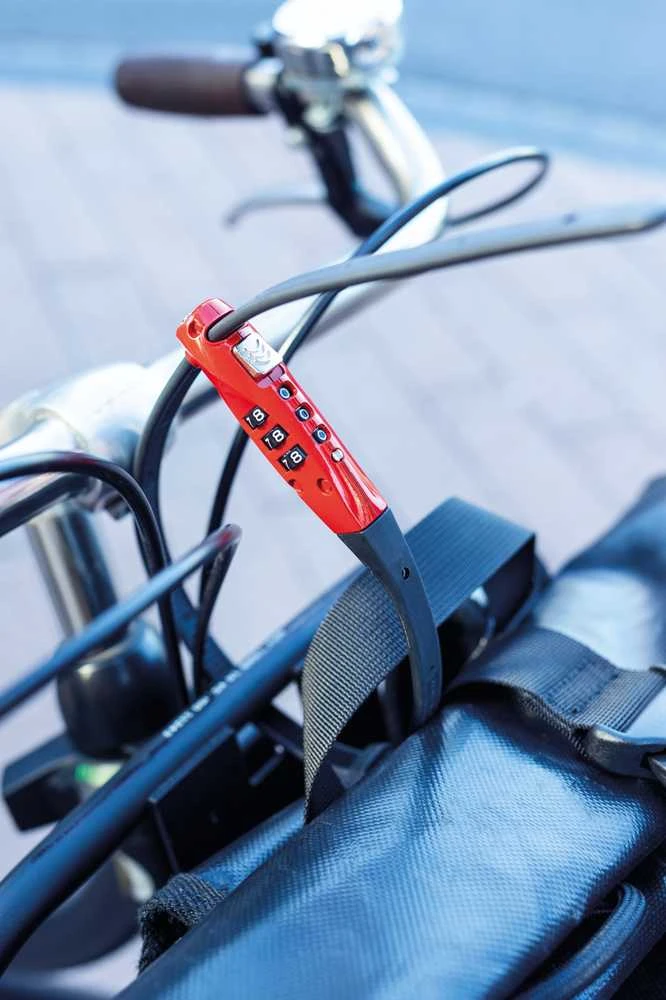 „Abus Germany“ ABUS „Combiflex TravelGuard“ spyna – raudona