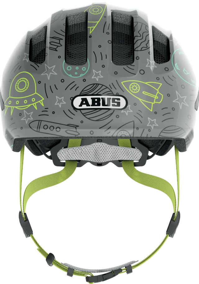 Abus Germany Abus Smiley 3.0 LED pilkas erdvus dydis M (50-55) / vaikiškas šalmas