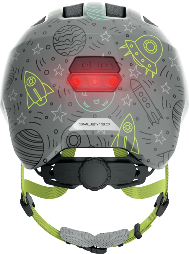 Abus Germany Abus Smiley 3.0 LED pilkas, S dydis (45-50) / vaikiškas šalmas