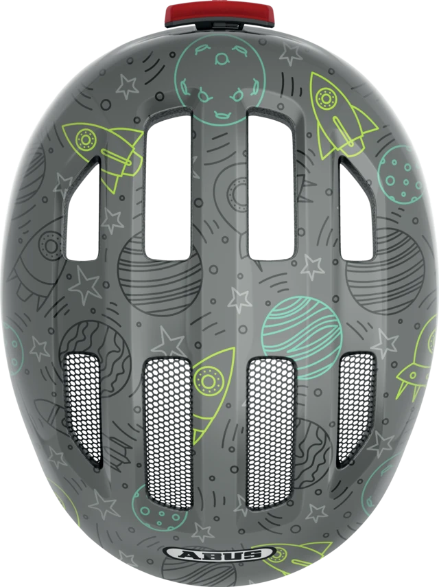 Abus Germany Abus Smiley 3.0 LED pilkas erdvus dydis M (50-55) / vaikiškas šalmas