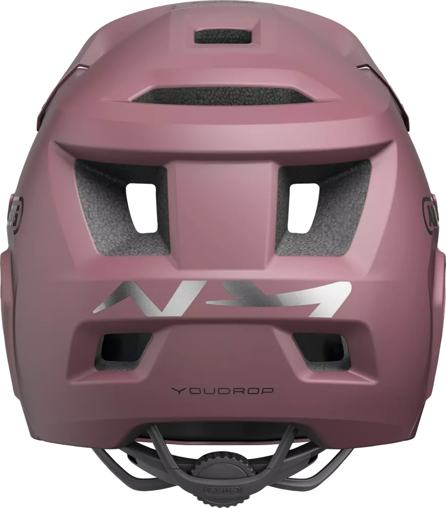 Abus Germany Abus YouDrop FF Blush Raudona dydis S (48–55) / Uždaras šalmas