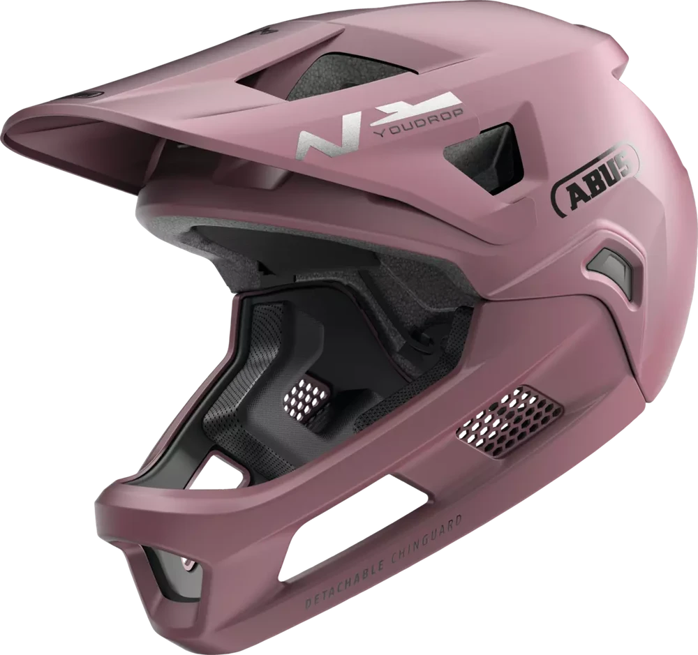 Abus Germany Abus YouDrop FF Blush Raudona dydis S (48–55) / Uždaras šalmas