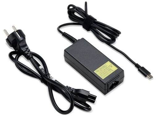 ACER maitinimo adapteris Acer 100W USB TYPE-C ADAPTERIS, Juodas, ES MAITINIMO LAIDAS - įrenginiams su Type-C kintamosios srovės adapteriu