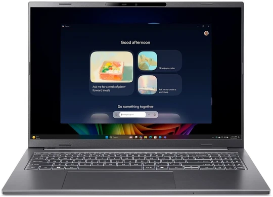 Nešiojamas kompiuteris ACER NTB Aspire 16 AI (A16-52M-78L6), Ultra 7 258V, 16" WUXGA, 32GB, 1TB SSD, Intel Arc 130V, W11H, pilkas