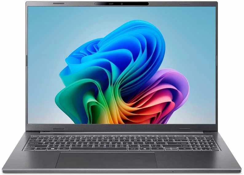 Nešiojamas kompiuteris ACER NTB Aspire 16 AI (A16-61M-R3RG), AI 7 350, 16 colių 1920 x 1200 pikselių, 32 GB, 1 TB SSD, Radeon 860M, W11 Home, plieno pilka
