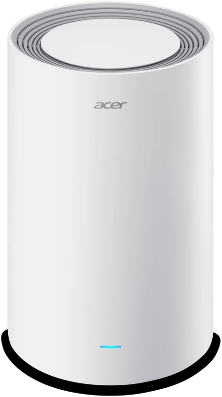 ACER maršrutizatorius „Connect Ovia T520 WiFi 7“ trijų dažnių tinklo maršrutizatorius, BE9300, 512 GB DDR3L, 128 GB NAND, 1 pakuotė, baltas