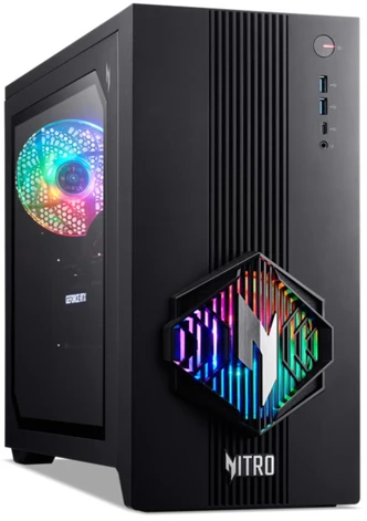 ACER PC Nitro N30-100, R5 8500G, 32GB, 1TB SSD, RX 9060 XT, W10 Home, juodas