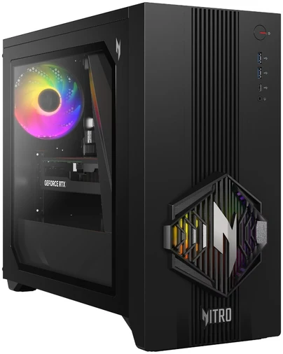ACER PC Nitro N30-100, R5 8500G, 32GB, 1TB SSD, RX 9060 XT, W10 Home, juodas