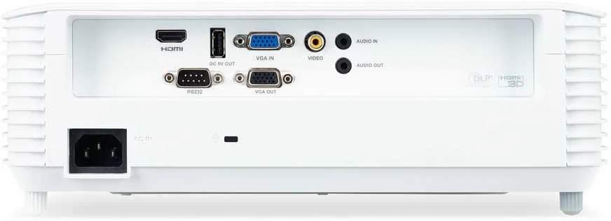 Acer S1386WH duomenų projektorius 3600 ANSI lumens DLP WXGA (1280x800) Prie lubų montuojamas projektorius Balta